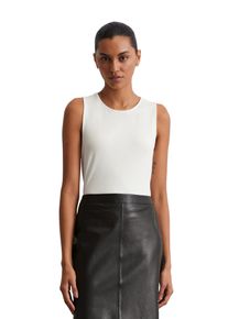 Marc O'Polo MARC O'POLO Damen T-Shirt "mit TENCEL Lyocell", weiß, casual, Gr. S, unifarben, Obermaterial: 66% Lyocell, 32% Baumwolle, 2% Elasthan, Shirts