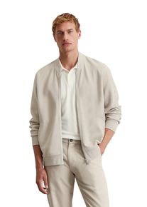 Marc O'Polo MARC O'POLO Herren Sweatjacke "aus Bio-Baumwolle mit Struktur", grau, sportlich, Gr. XL, unifarben, Obermaterial: 100% Baumwolle, Sweatjacken
