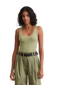 Marc O'Polo MARC O'POLO Damen Strickpullover "aus softem Bio-Baumwolle-Mix"smooth sage, casual, Gr. XXL, unifarben, Obermaterial: 90% Baumwolle, 10% Polyamid,