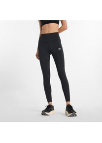 New Balance Damen Lauftights "Sleek High Rise Legging 25"", schwarz, sportlich, Gr. XS, Obermaterial: 71% Polyester, 29% Elasthan, Hosen