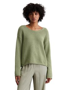 Marc O'Polo MARC O'POLO Damen Rundhalspullover "aus Organic Cotton"smooth sage, casual, Gr. XS, unifarben, Obermaterial: 100% Baumwolle, Pullover