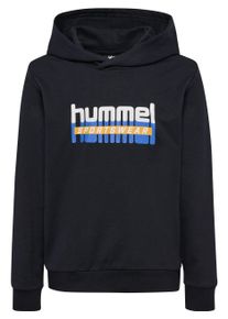 Hummel Kinder Kapuzensweatshirt, schwarz, sportlich, Gr. 128, Obermaterial: 98% Baumwolle, 2% Elasthan, Sweatshirts, für Kinder