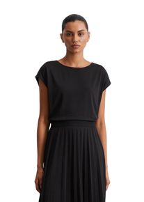 Marc O'Polo MARC O'POLO Damen Jerseykleid "und plissiertem Rock", schwarz, Gr. XS, unifarben, Obermaterial: 72% Lyocell, 28% Polyester, Kleider