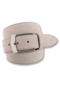 Bernd Götz BERND GÖTZ Damen Ledergürtel, beige, casual, Gr. 90, unifarben, Rindsleder, Gürtel, mit Nahtkante