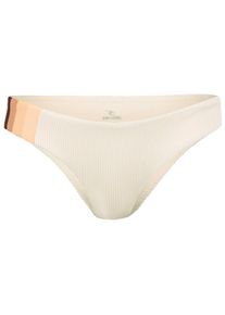 Rip Curl Block Party Spliced Cheeky Hip Bikini-Bottom Damen (Gr S |weiß)