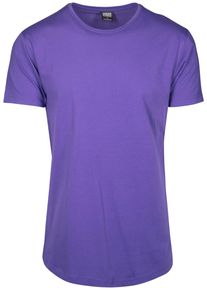 Urban Classics Herren Kurzarmshirt "Urban Classics Herren Shaped Long Tee", lila, casual, Gr. XXL, unifarben, 100% Baumwolle, Shirts