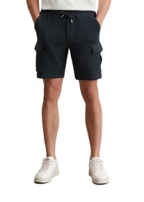 Marc O'Polo MARC O'POLO Herren Shorts "aus Bio-Baumwolle mit Struktur", blau, casual, Gr. M, unifarben, Obermaterial: 100% Baumwolle, Hosen