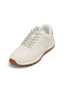 Marc O'Polo MARC O'POLO Damen Sneaker "aus softem Veloursleder", Gr. 38silky stone, silber metallic, Obermaterial: 100% Leder, unifarben, Schuhe