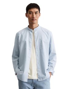Marc O'Polo MARC O'POLO Herren Langarmhemd "aus Bio-Baumwolle", blau, casual, Gr. XXL, gestreift, Obermaterial: 100% Baumwolle, Hemden