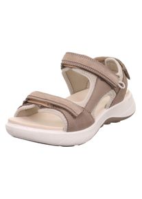 Legero Damen Outdoorsandale "SIRIS 2.0", Gr. 39taupe (beige), Nubukleder, Veloursleder, Textil, sportlich, Schuhe, Trekking Sandale, Klettschuh mit