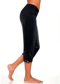H.I.S. H.I.S Caprihose schwarz Gr. 36/38 für Damen. Bequem. Nachhaltig.