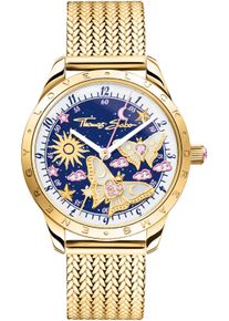 Thomas Sabo Damen Quarzuhr "MAGIC GARDEN SPIRIT"goldfarben, Armbanduhren, Armbanduhr, Damen, Edelstahl, Zirkonia (synth.), Schmetterlinge