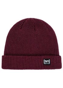 super.natural Merino Basic Beanie Mütze (Gr One Size |rot)