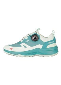 Trollkids Trollfjord Hiker Low XT Multisportschuhe Kinder Wandern (Gr 33 |türkis |wasserdicht)