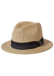 Hut Brixton Roma Straw Fedora (Gr L |beige)