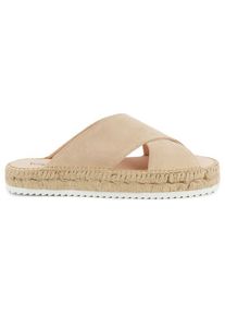 Espadrij Croisette Velour Low Sandalen Damen (Gr 36 |beige)