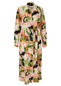 Damen Blusenkleidrose, beige, kiwigrün, pink, senf, braun, khaki, modisch, Gr. 48, Aniston SELECTED, gemustert, bedruckt, Cru00eape, Obermaterial: