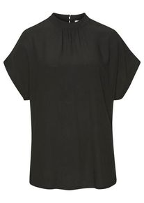 Lascana Kurzarmbluse schwarz Gr. 34 für Damen. Figurumspielend. Nachhaltig.
