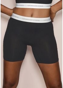 Copenhagen Studios Boxer schwarz Gr. L (40) für Damen. Mit Logobund. Körpernah. Nachhaltig.