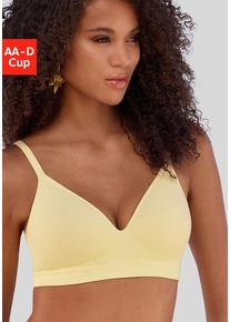 Lascana Push-up-BH 'COMFY BRA' beige Gr. 70A. Mit Integriertem Kissen und ohne Bügel. Nachhaltig.