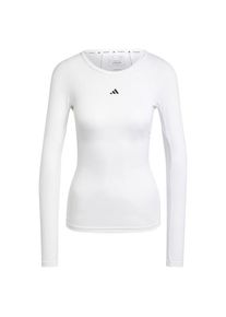 Adidas Techfit L/S Training Top Funktionsshirt Damen Running (Gr XS |weiß)