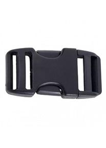 Basic Nature Steckschließe Dual Schnalle (Gr 25 mm |schwarz)