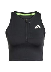 Adidas Adizero Running Gel Pocket Crop Top Sport-BH Damen (Gr L |schwarz)