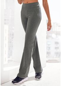 Vivance ACTIVE Jazzpants grau Gr. S (36/38) für Damen. Mit Druck. Bequem. Nachhaltig.