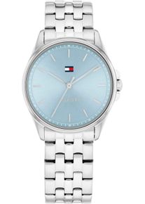 Tommy Hilfiger Damen Quarzuhr "JADE"silberfarben, hellblau, Armbanduhren, Armbanduhr, Damenuhr, Edelstahlarmband, analog