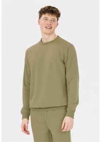 CRUZ Herren Sweatshirt "Rusvil", grün, sportlich, Gr. M, unifarben, 56% Baumwolle, 6% Elasthan, 38% Polyester, Sweatshirts, Aus atmungsaktivem