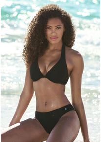 s.Oliver Damen Bügel-Bikini "Cho", schwarz, Gr. 38, Strukturmuster, Polyamid, Bikini-Sets, Strukturware