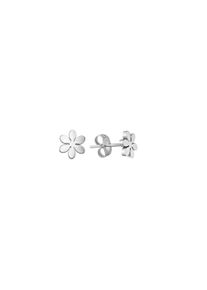 Vivance Damen Paar Ohrstecker "Edelstahl glanz Blume", silber, Edelstahl, Ohrringe