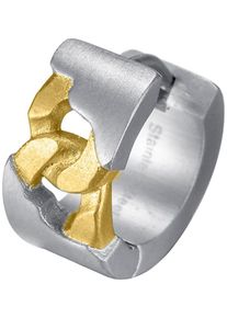 Firetti Damen Single-Creole "Schmuck Geschenk Edelstahl Ohrschmuck Ohrring Panzerkette Vintage", Edelstahl, gold, Edelstahl, Ohrringe