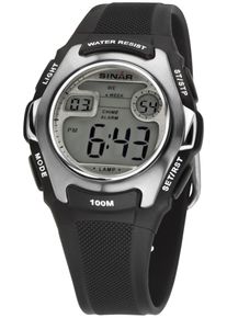 SINAR Damen Chronograph, schwarz, Armbanduhren, Armbanduhr,Quarzuhr,digital,Herren,Damen,bis 10bar wasserd.Jugendliche