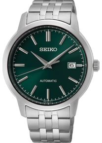 Seiko Herren Automatikuhr, silber, Armbanduhren, Armbanduhr, Herrenuhr, Datum, Edelstahlarmband