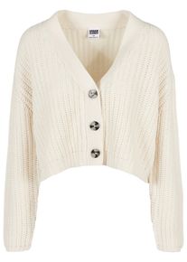 Urban Classics Damen Cardigan "Urban Classics Damen Ladies Oversized Cardigan", beige, Gr. XXL, unifarben, 100% Polyacryl, Strickjacken