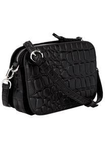Damen Umhängetasche "Croco Luka", Liebeskind Berlin, schwarz, Leder, Taschen, Handtasche Bag Ladies, Zertifiziert nach LWG