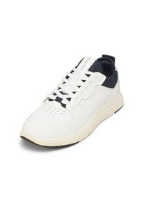 Marc O'Polo MARC O'POLO Herren Sneaker "mit gepolstertem Strickeinsatz", Gr. 42, blau, Obermaterial: 80% Leder, 20% Polyester, unifarben, Schuhe