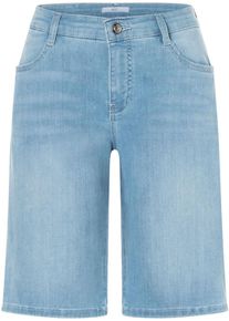 MAC Damen Bermudas, blau, casual, Gr. 44, Denim/Jeans, Obermaterial: 97% Baumwolle, 3% Elasthan, Hosen, aus sehr leichter, sommerlicher Qualität mit