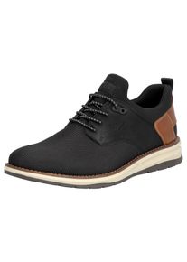 Rieker Herren Slip-On Sneaker, Gr. 44, braun, Lederimitat, Textil, unifarben mit Farbeinsatz, sportlich, Schuhe, Halbschuh, Freizeitschuh,