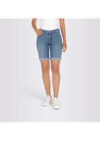 MAC Damen Bermudas, blau, casual, Gr. 34, Denim/Jeans, Obermaterial: 97% Baumwolle, 3% Elasthan, Hosen, aus sehr leichter, sommerlicher Qualität mit