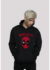 F4NT4STIC Herren Kapuzenpullover "Marvel Deadpool Seriously", schwarz, casual, Gr. 5XL, Obermaterial: 65% Baumwolle, 35% Polyester, Pullover, Print