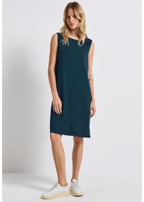 Street One Damen Sommerkleid, blau, casual, Gr. 46, unifarben, Stoff, 95% Viskose, 5% Elasthan, Kleider, aus Viskose