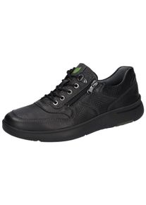 Waldläufer WALDLÄUFER Herren Schnürschuh "HEIKO", Gr. 12, schwarz, Nappaleder, unifarben, sportlich, Schuhe, Komfortschuh, Bequemschuh, Sneaker in Schuhweite H