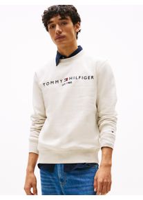 Tommy Hilfiger Herren Sweatshirt "TOMMY LOGO SWEATSHIRT", beige, casual, Gr. XL, Sweatware, Obermaterial: 70% Baumwolle, 30% Polyester, Sweatshirts,