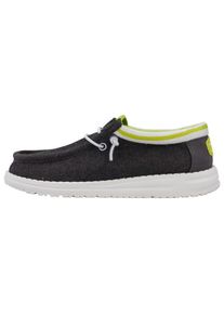 HeyDude Wally Letterman Jacket Sneaker Kinder (Gr 35 |schwarz/grau)