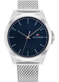 Tommy Hilfiger Herren Quarzuhr "CLASSIC", silber, Armbanduhren, Armbanduhr, Herrenuhr, analog, Edelstahlarmband