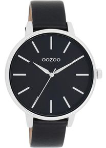 Oozoo Damen Quarzuhr, schwarz, Armbanduhren, Armbanduhr, Damenuhr, Herrenuhr, Lederarmband