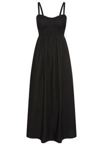 BOSS Orange Damen Blusenkleid "Dalza Premium Damenmode", schwarz, casual, Gr. 40, unifarben, Web, Obermaterial: 100% Baumwolle, Kleider, mit