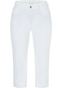 MAC Damen Caprijeans "Dream-Sum", weiß, casual, Gr. 40, Denim/Jeans, Obermaterial: 75% Baumwolle, 12% Modal, 9% Polyester, 4% Elasthan, Jeans,